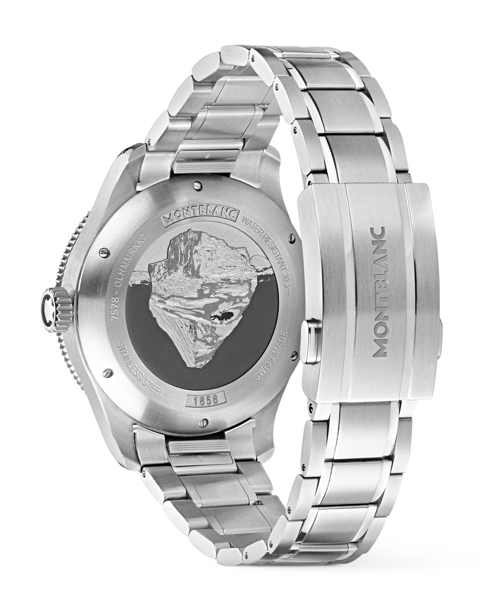 Montblanc 1858 Iced Sea Automatic Date 41mm, Green Dial, Steel Bracelet