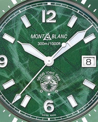 Montblanc 1858 Iced Sea Automatic Date 41mm, Green Dial, Steel Bracelet
