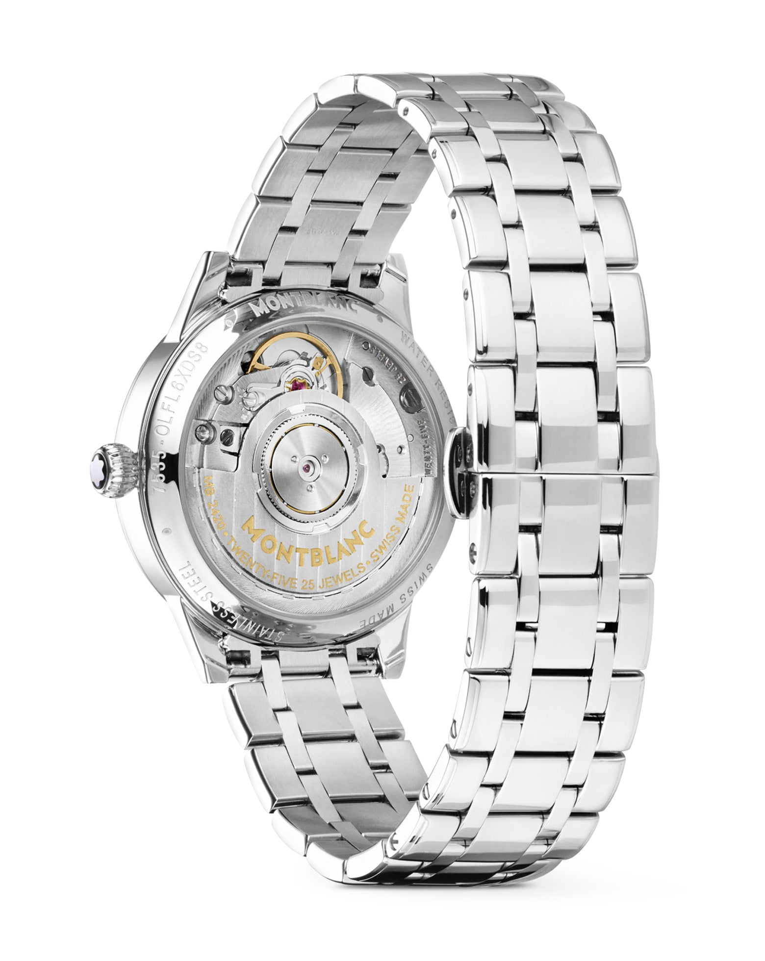 MONTBLANC 自動巻き 腕時計 モンブラン ボエム デイ＆ナイト 30mm Montblanc Bohéme Day & Night 30 mm, Mother-of-Pearl Dial, Steel Bracel