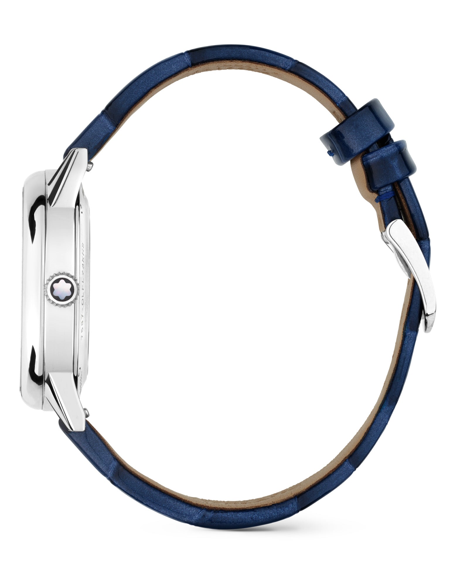 Montblanc Bohème Day & Night 34mm, MOP Dial, Blue Strap