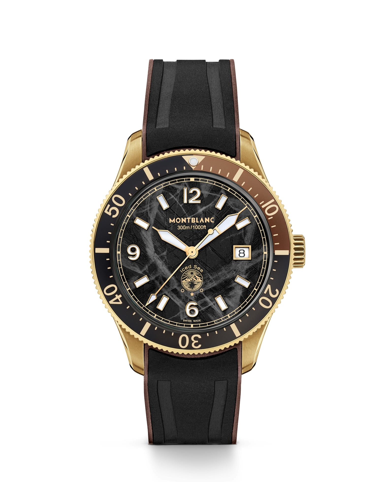 cortina Montblanc Iced Sea Automatic Date 41mm Black Dial