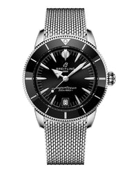 Breitling Superocean Heritage B31 Automatic 40mm, Steel Case, Black Dial, Steel Mesh Bracelet