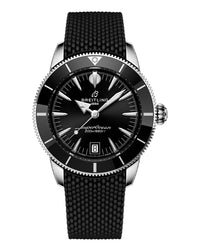 Breitling Superocean Heritage B31 Automatic 40mm, Steel Case, Black Dial, Rubber Deployant Buckle