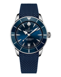 Breitling Superocean Heritage B31 Automatic 42mm, Steel Case, Blue Dial, Rubber Deployant Strap