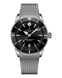 Breitling Superocean Heritage B31 Automatic 42mm, Steel Case, Black Dial, Steel Mesh Bracelet