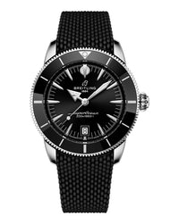 Breitling Superocean Heritage B31 Automatic 42mm, Steel Case, Black Dial, Rubber Deployant Strap
