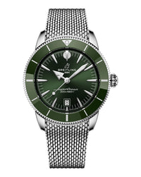 Breitling Superocean Heritage B31 Automatic 44mm, Steel Case, Green Dial, Steel Mesh Bracelet
