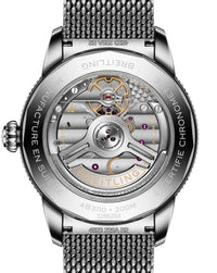 Breitling Superocean Heritage B31 Automatic 40mm, Steel Case, Black Dial, Steel Mesh Bracelet