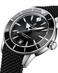 Breitling Superocean Heritage B31 Automatic 40mm, Steel Case, Black Dial, Rubber Deployant Buckle