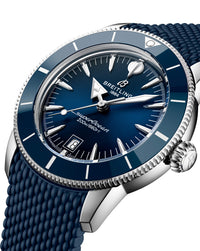 Breitling Superocean Heritage B31 Automatic 42mm, Steel Case, Blue Dial, Rubber Deployant Strap
