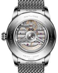 Breitling Superocean Heritage B31 Automatic 42mm, Steel Case, Black Dial, Steel Mesh Bracelet