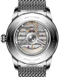 Breitling Superocean Heritage B31 Automatic 42mm, Steel Case, Green Dial, Steel Mesh Bracelet