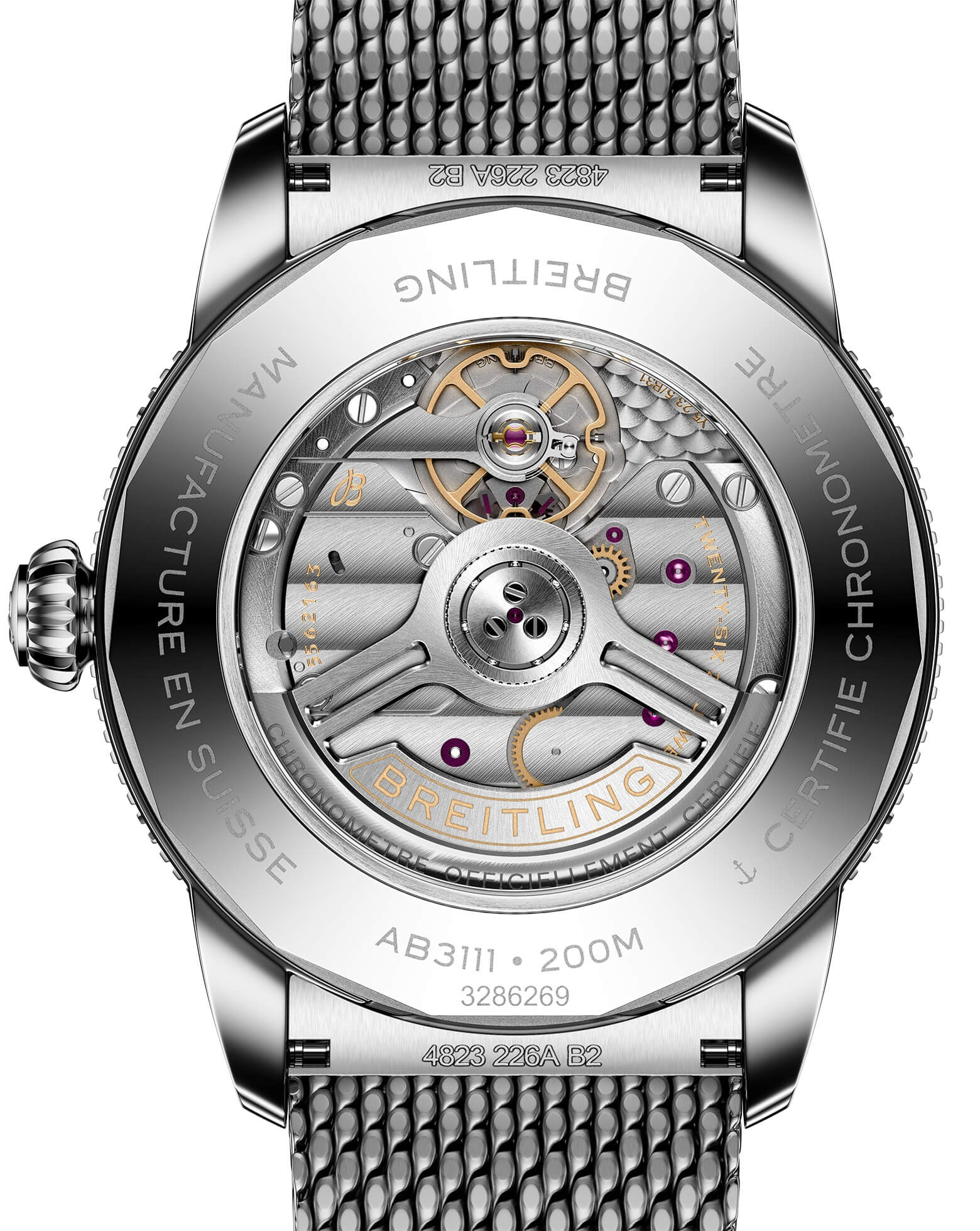 Breitling Superocean Heritage B31 Automatic 42mm, Steel Case, Green Dial, Steel Mesh Bracelet