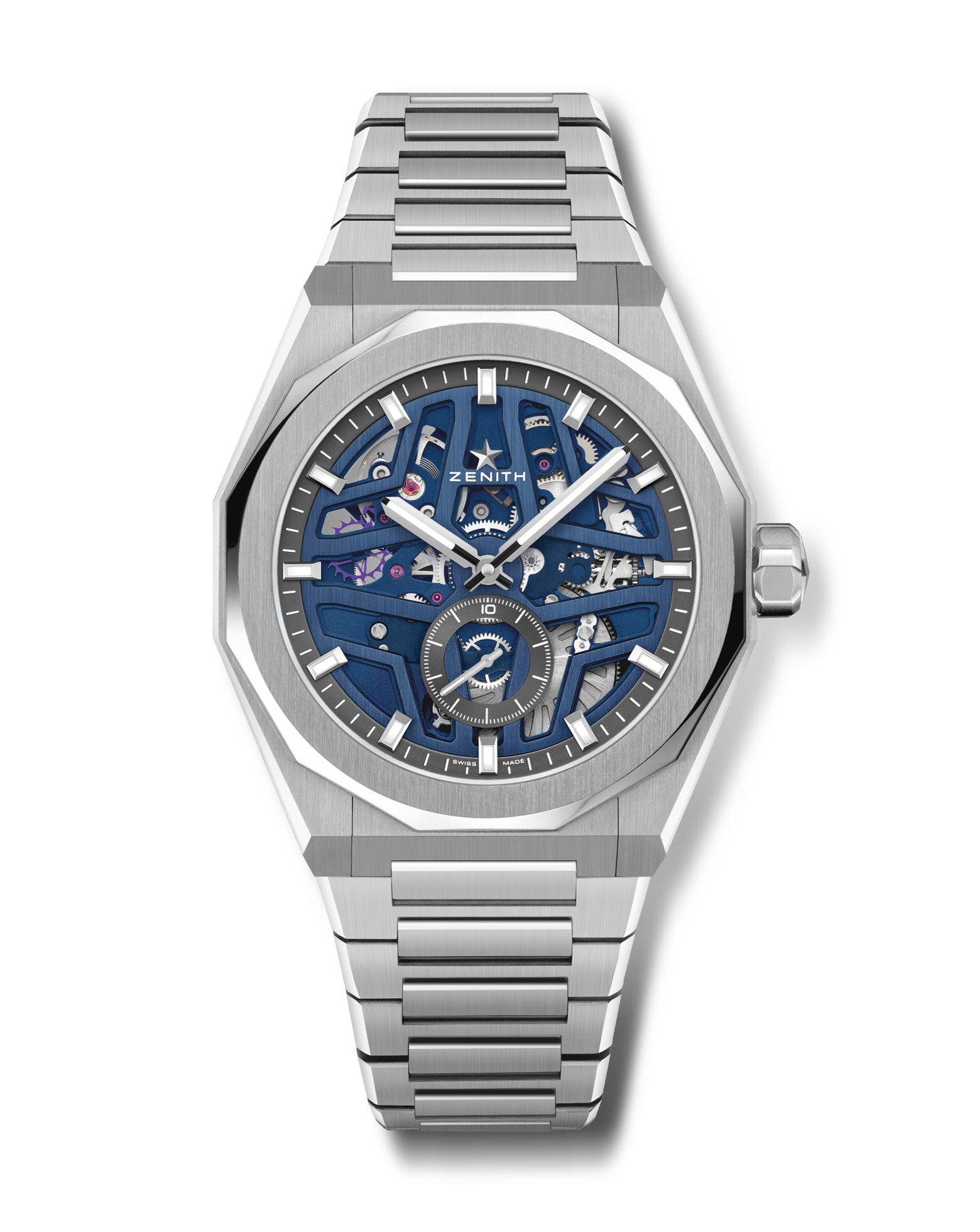 ZENITH Defy Skyline Skeleton 41mm, Blue Dial, Steel Bracelet