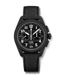 ZENITH Pilot Big Date Flyback 42.5mm, Black Ceramic Case, Black Dial, Black Rubber Strap