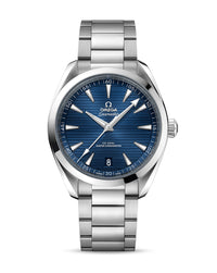 OMEGA Seamaster Aqua Terra 150M Co‑Axial Master Chronometer 41mm, Steel Case, Blue Dial, Steel Bracelet