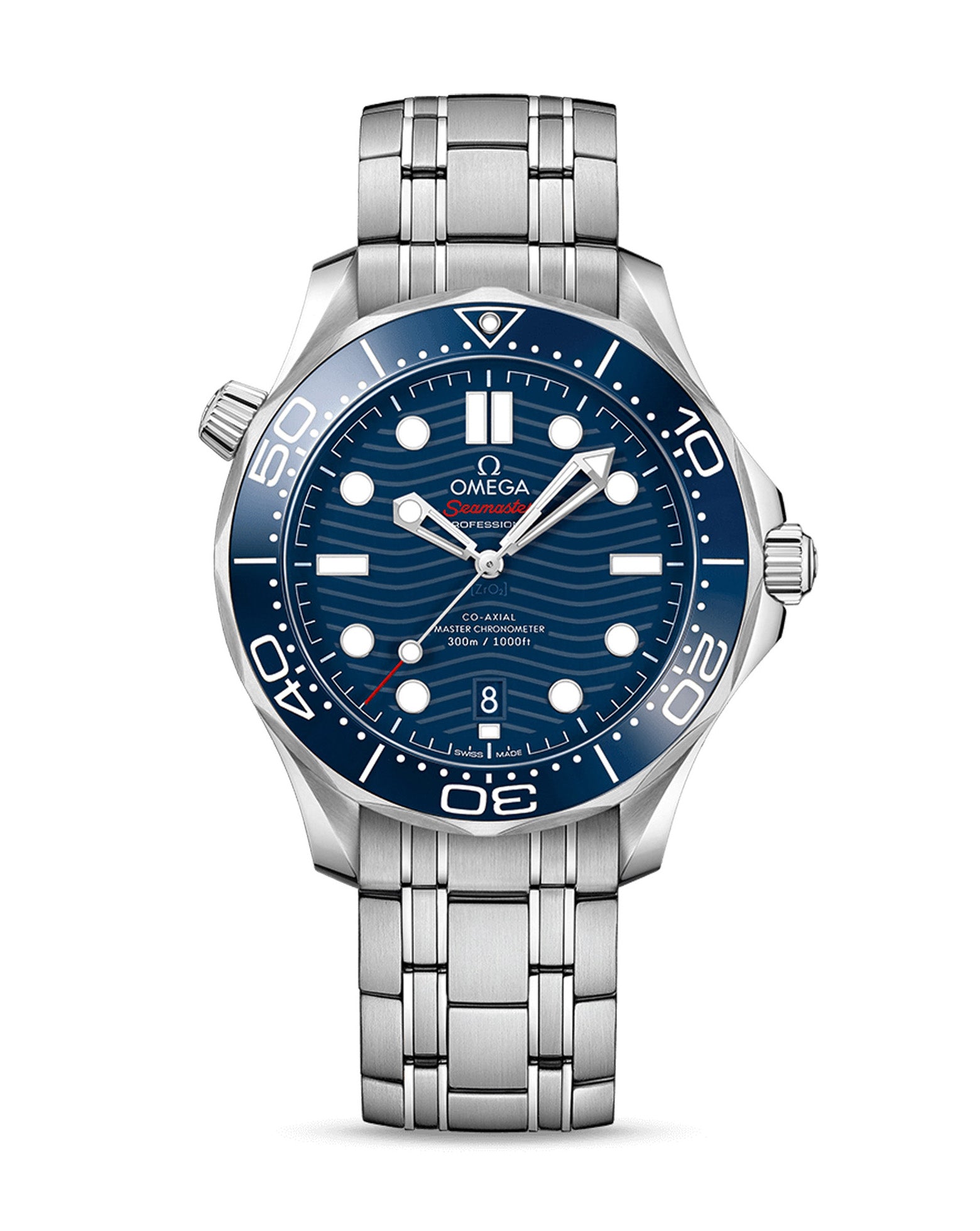 OMEGA Seamaster Diver 300M Co-Axial 42mm, Blue Dial, Steel Bracelet
