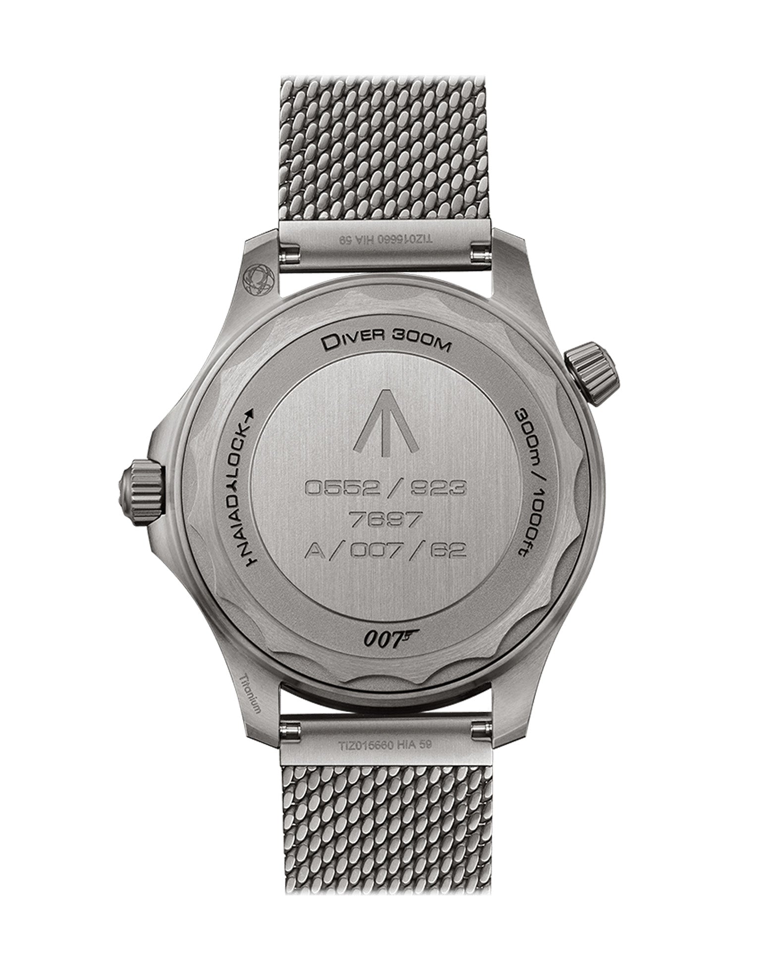 OMEGA Seamaster Diver 300M Co‑Axial Master Chronometer 007 Edition 42mm, Titanium Case, Brown Dial, Titanium Bracelet